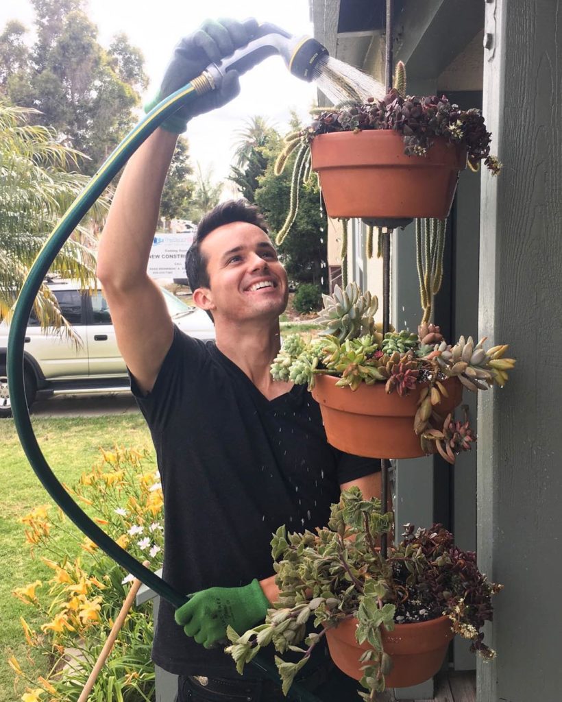 @thehorticult: Vertical clay pots succulents style! We are demo’ing how to construct a triple p…