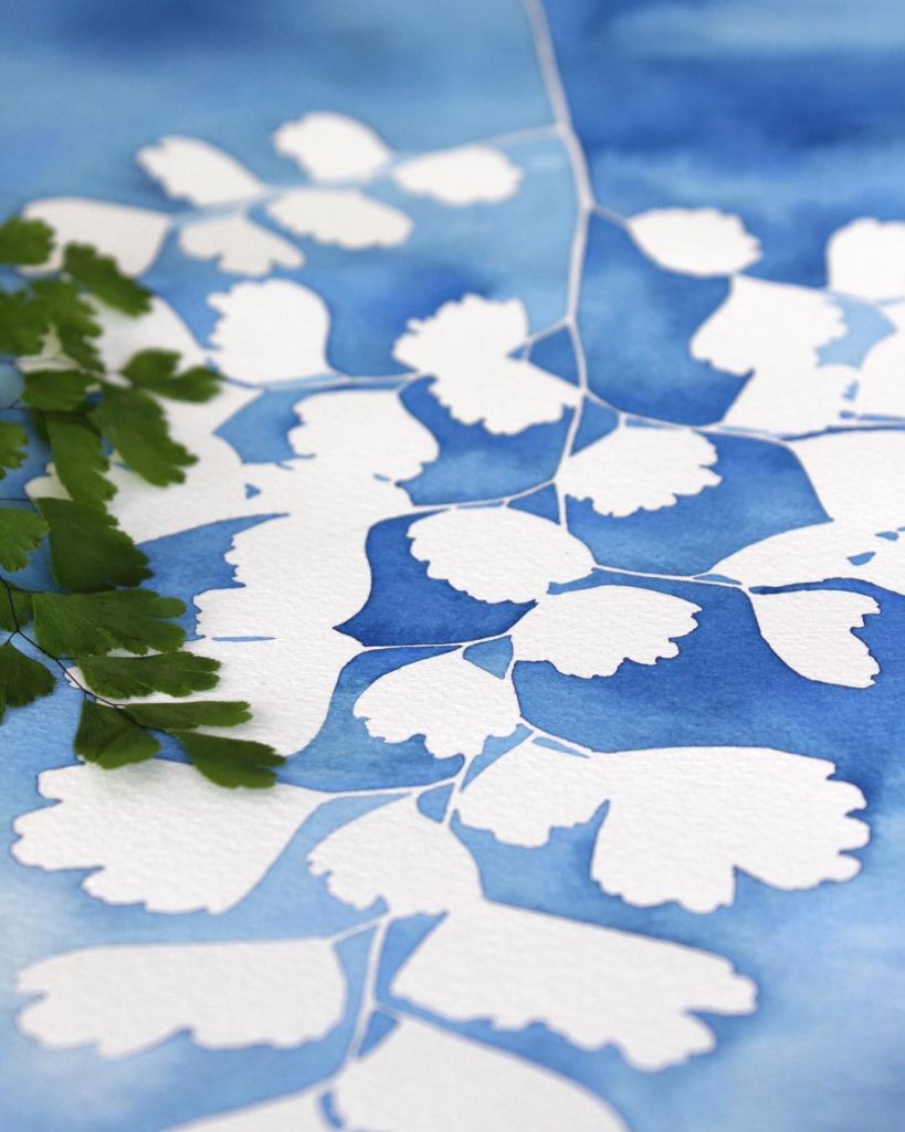 @livingpattern: My new blue series was inspired by cyanotypes, I have completed six so far.
Thi…