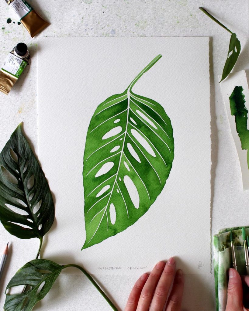 @livingpattern: My Monstera Species print needed a friend from the same family, so here she is, …