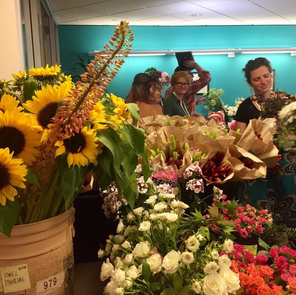 @thehorticult: Yesterday we got to hang out with the most wonderful flowers + the most wonderfu…