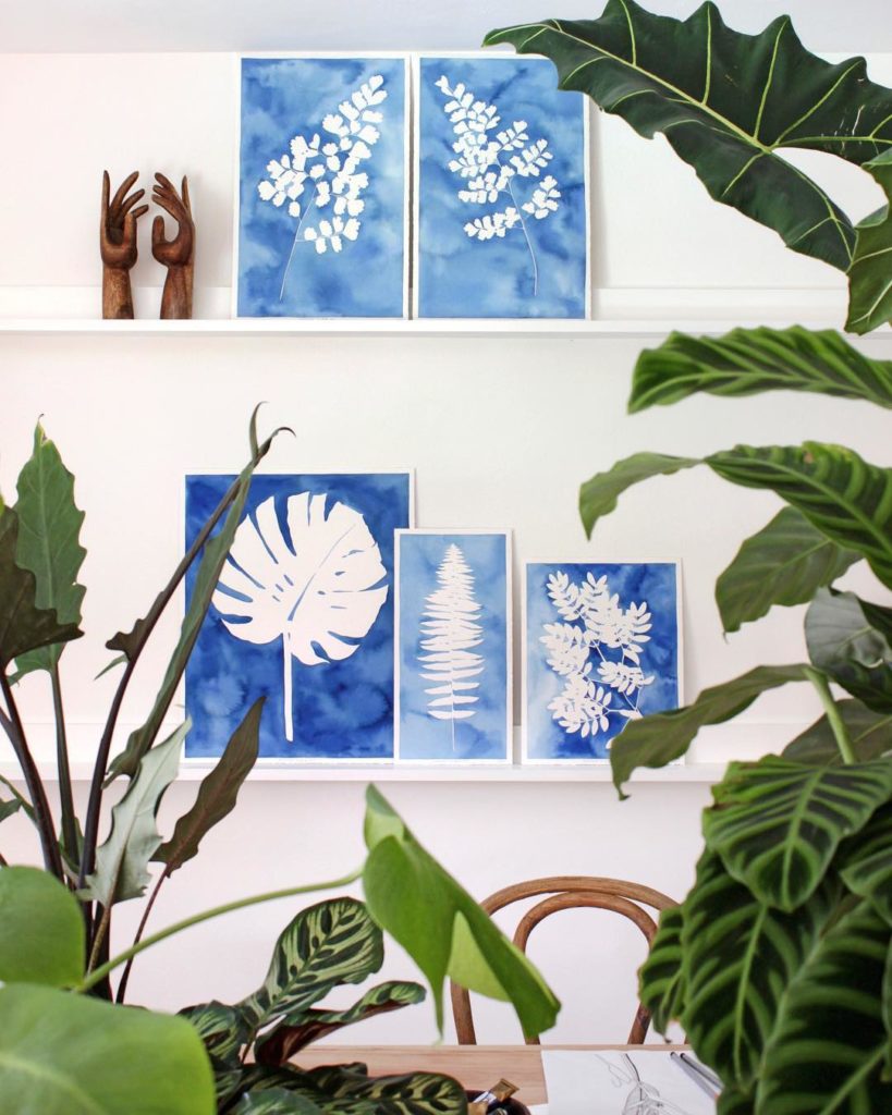 @livingpattern: These 5 Botanicals on Blue paintings are now listed on my site! I debated whethe…