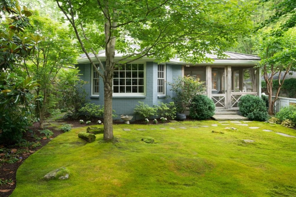 @gardendesignmag: This backyard garden used to have standing-water issues, but moss resolved the p…
