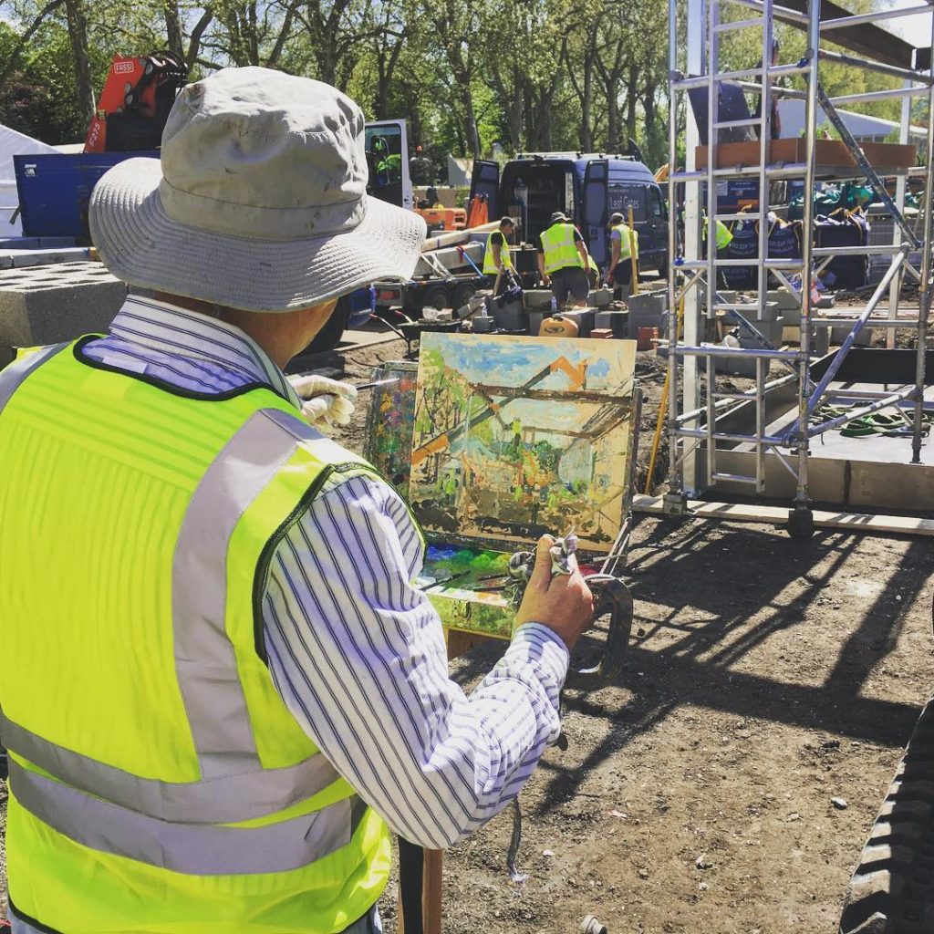 @tommasseyuk: Artist Peter Spens got in touch and asked if he could come and paint the build o…