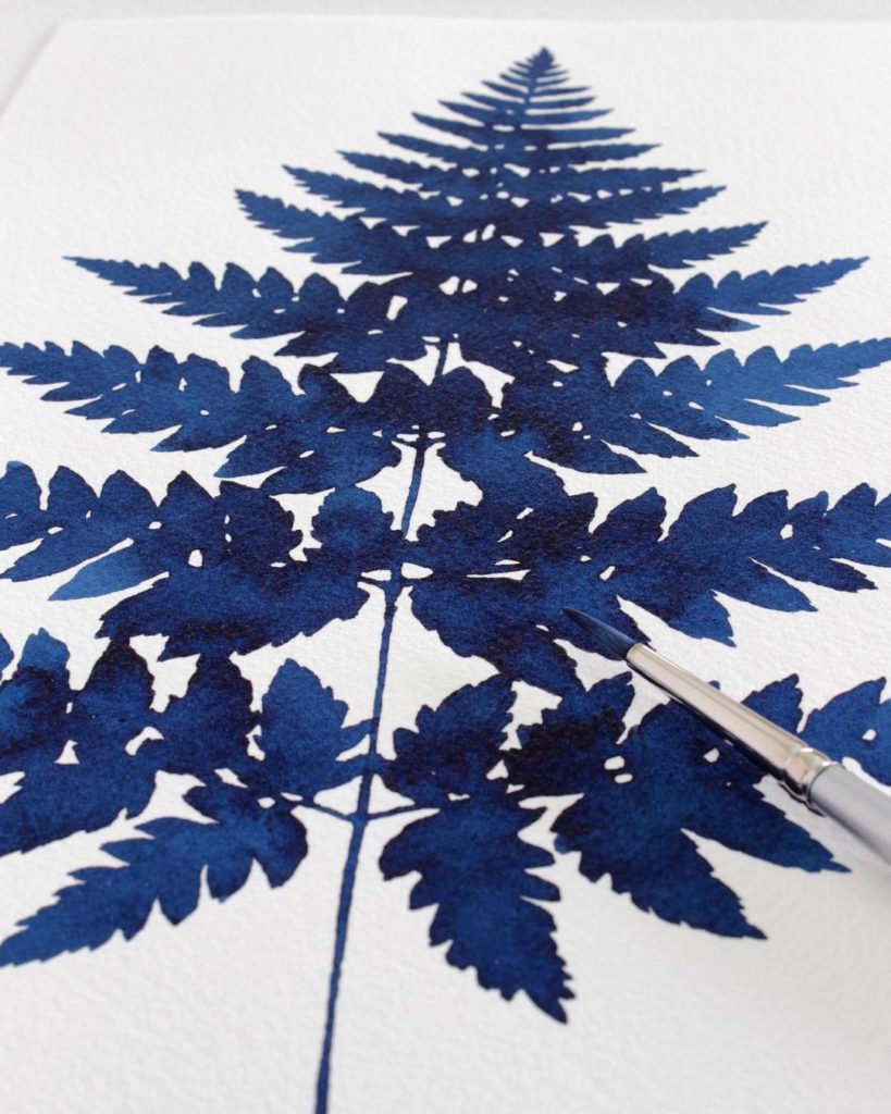 @livingpattern: Working the rest of this week finalizing the Indigo Fern collection then I’m off…