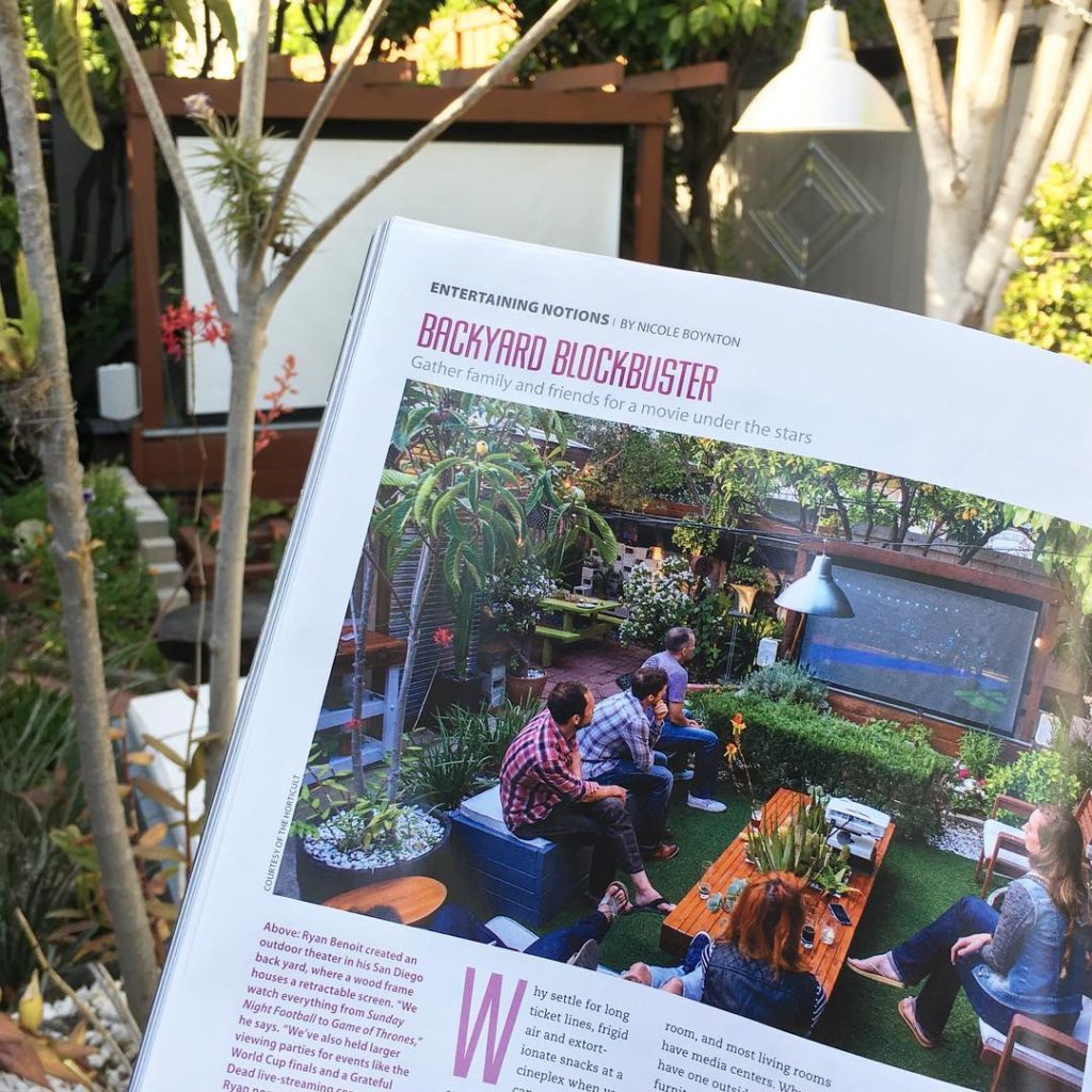 @thehorticult: Backyard Blockbuster: Thrilled to have our garden theater featured in the May is…