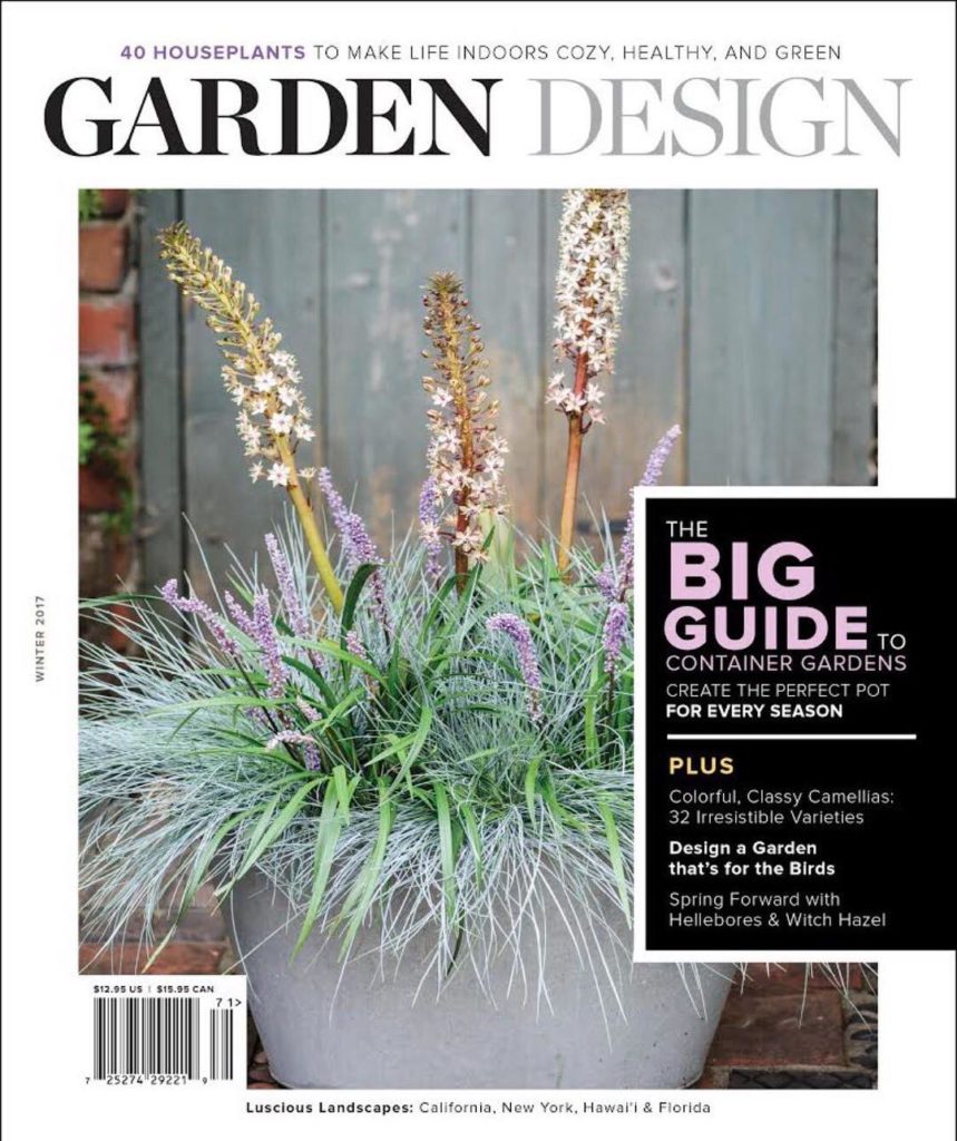 @gardendesignmag: We’re approaching the final days of our Winter 2017 issue! Last day to order 2/2…