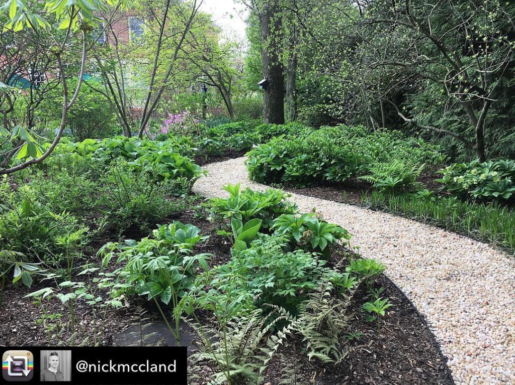 @gardendesignmag: Designer we love: @nickmccland “I love this meandering pea gravel path surrounde…