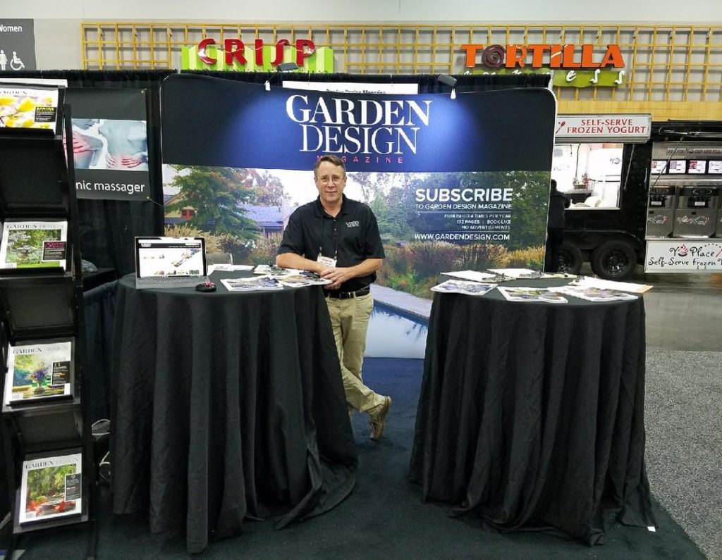 @gardendesignmag: Are you going to @farwestshow this week? Stop by and give Steve a hard time! He’…