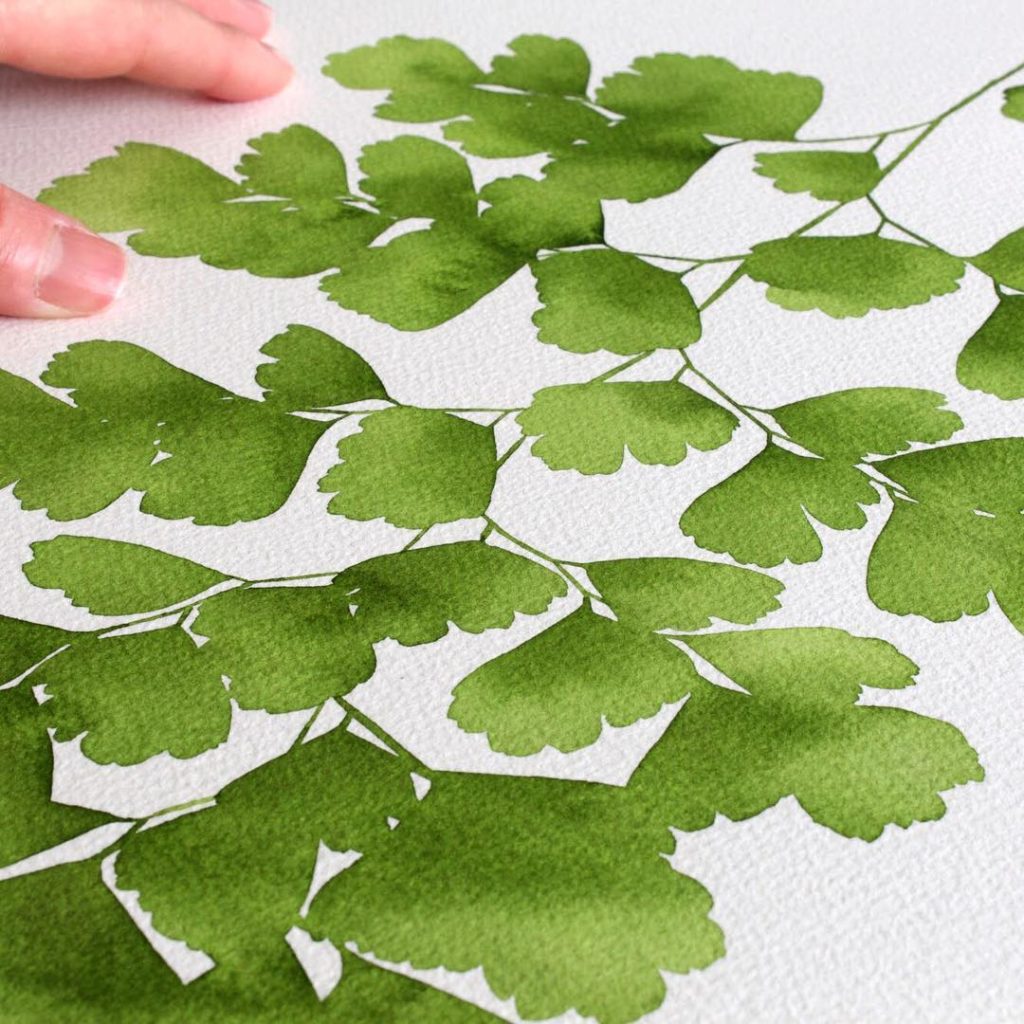 @livingpattern: Southern Maidenhair prints are back! Available on my site under the Greenery tab…