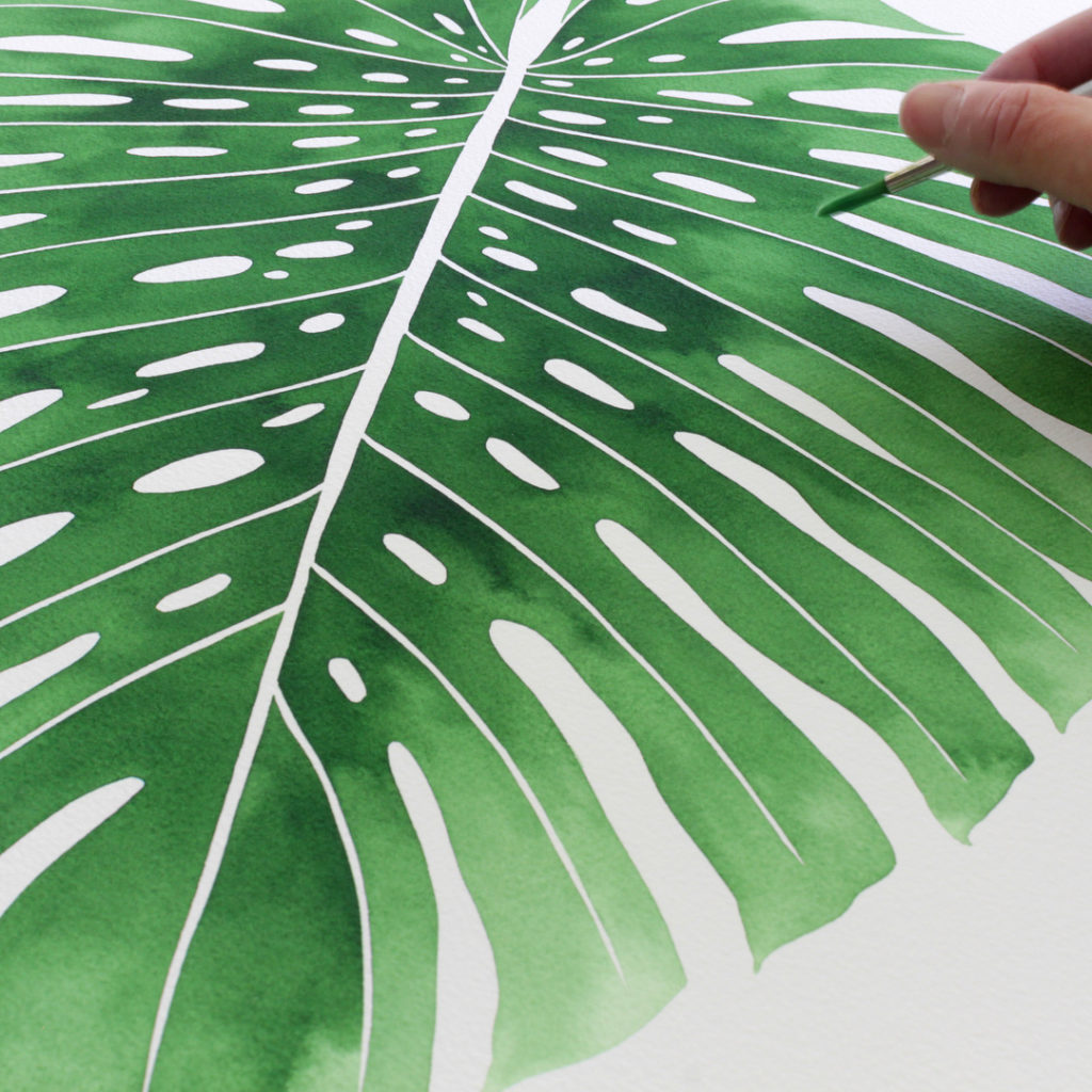 @livingpattern: Just listed a couple of Monstera Original watercolor paintings! The Monstera del…