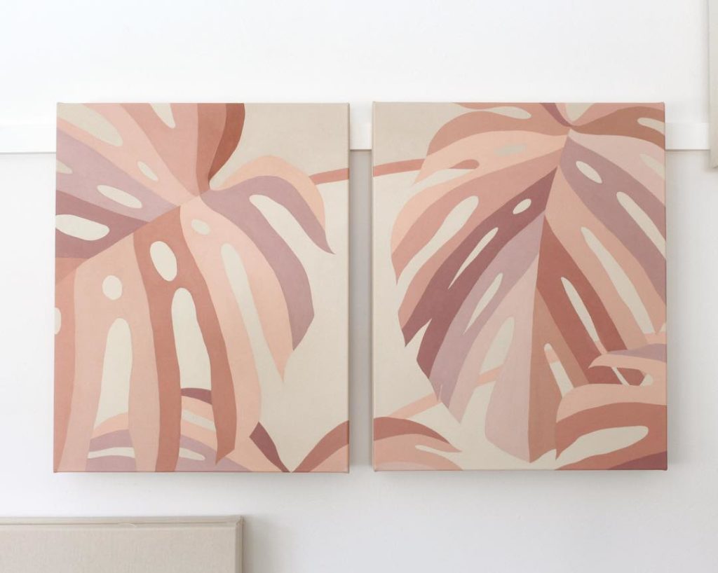 @livingpattern: Heart 1 & 2, Acrylic on canvas.
16 x 20 in each 
These took around 4-5 days to c…