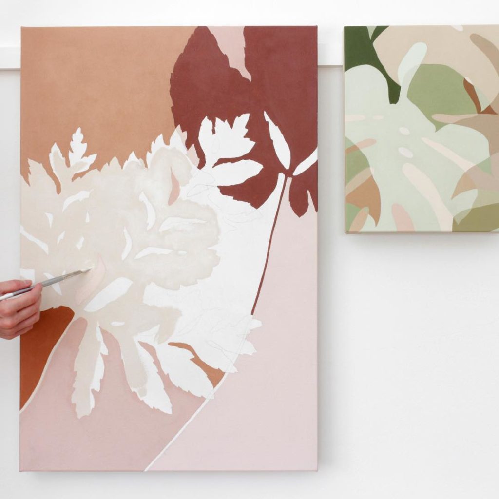 @livingpattern: #wip analogous ferns in a new series I’m calling Leaf Play. Inspired by the mini…