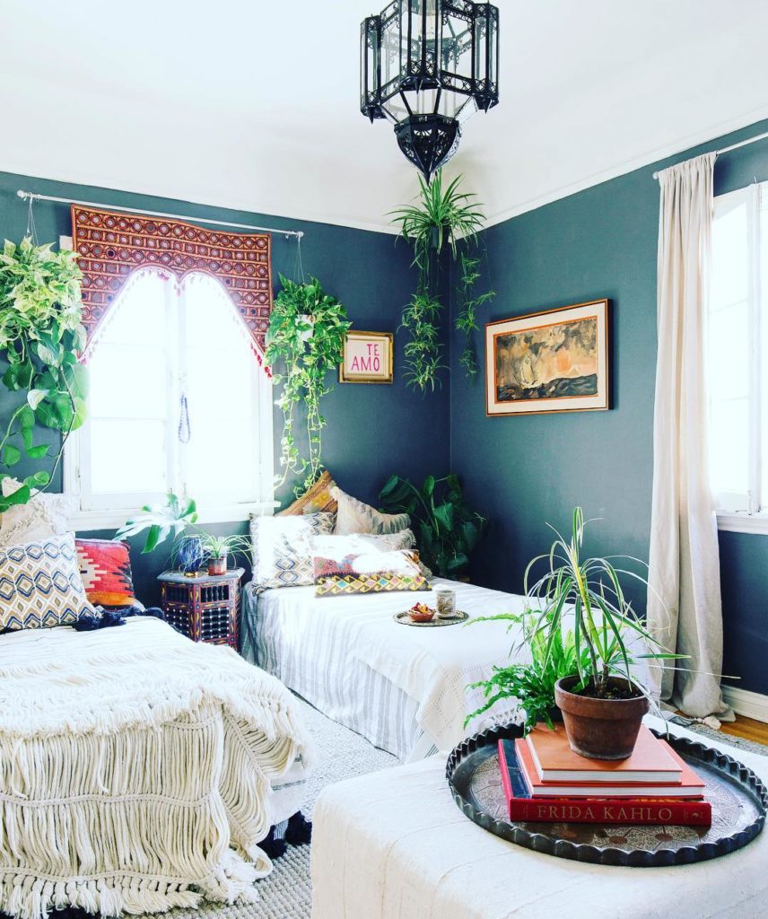 @thejungalow: One room, two ways! Seamless transformation from guest room into a lounge at the…