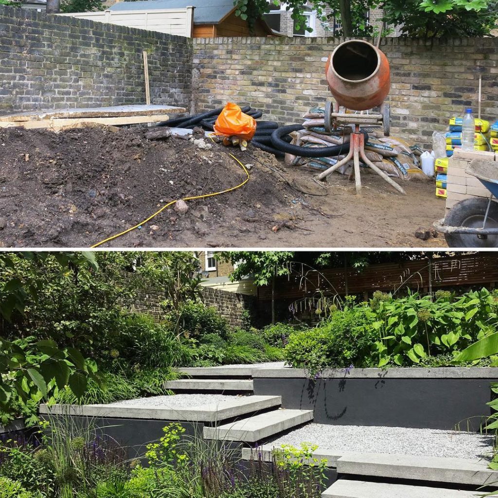 #beforeandafter a bit of a #transformation #levelchange #towngarden #polishedcon...