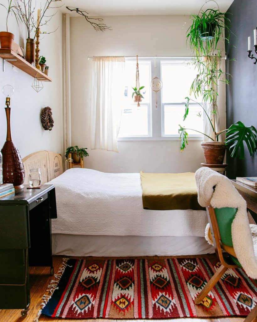 The smaller the room, the more of a reason to create a dope hanging plant situat...