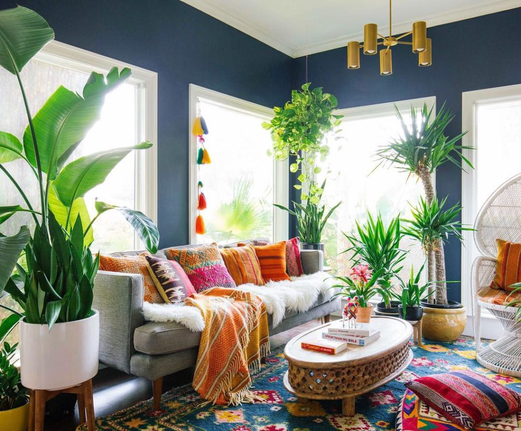 Color, pattern + plants is 100% our vibe here at #jungalow and we are head over ...