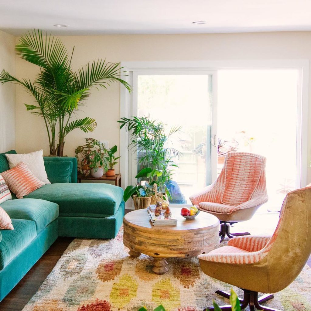 Make it cozy. #jungalow  (design by @faithblakeney + @justinablakeney )...