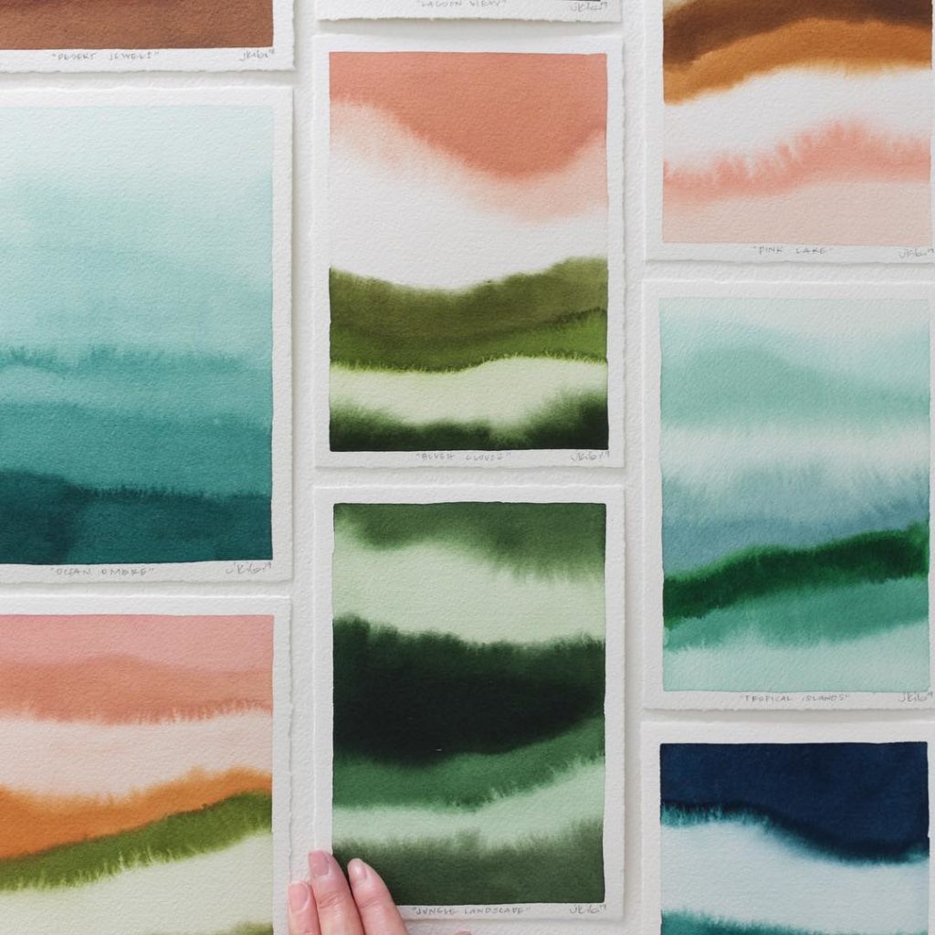 livingpattern: Just finished flattening, naming and photographing these Color Field paintings f… Just finished flattening, naming and photographing these Color Field paintings f...