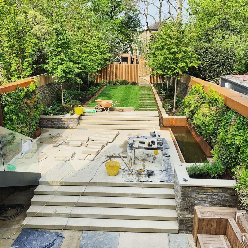 Nearly there on this one with @landformuk #endinsight #gardendesign #landscaping...