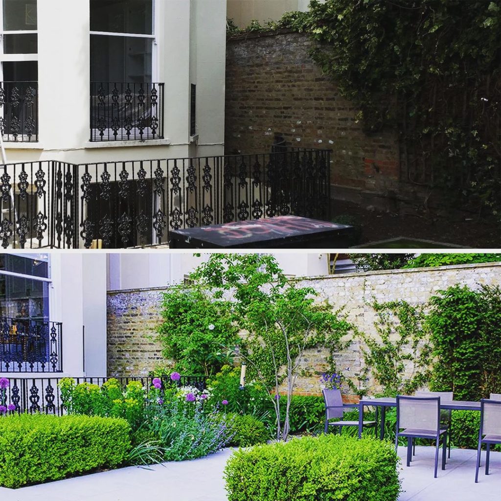 #beforeandafter #courtyard #garden #transformation #gardendesign #charlotteroweg...