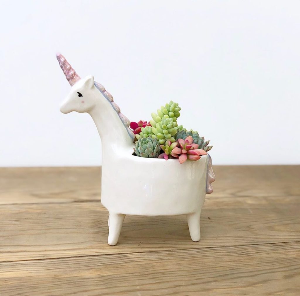 Add some magic to your space with our Unicorn planter!...