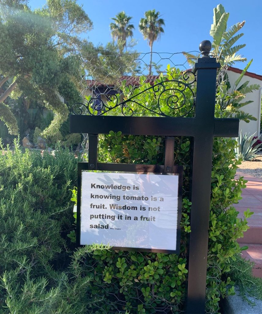 My neighbor’s quote for the week 
.
.
#gardening #quote #gardeningquote #morning...