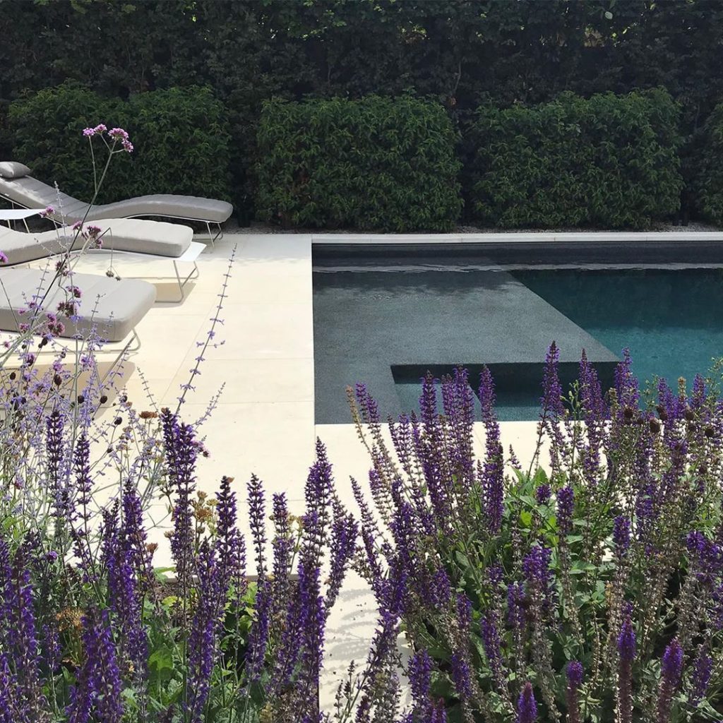 Looks enticing doesn’t it? Gorgeous dark #swimmingpool in our newly finished #ga...