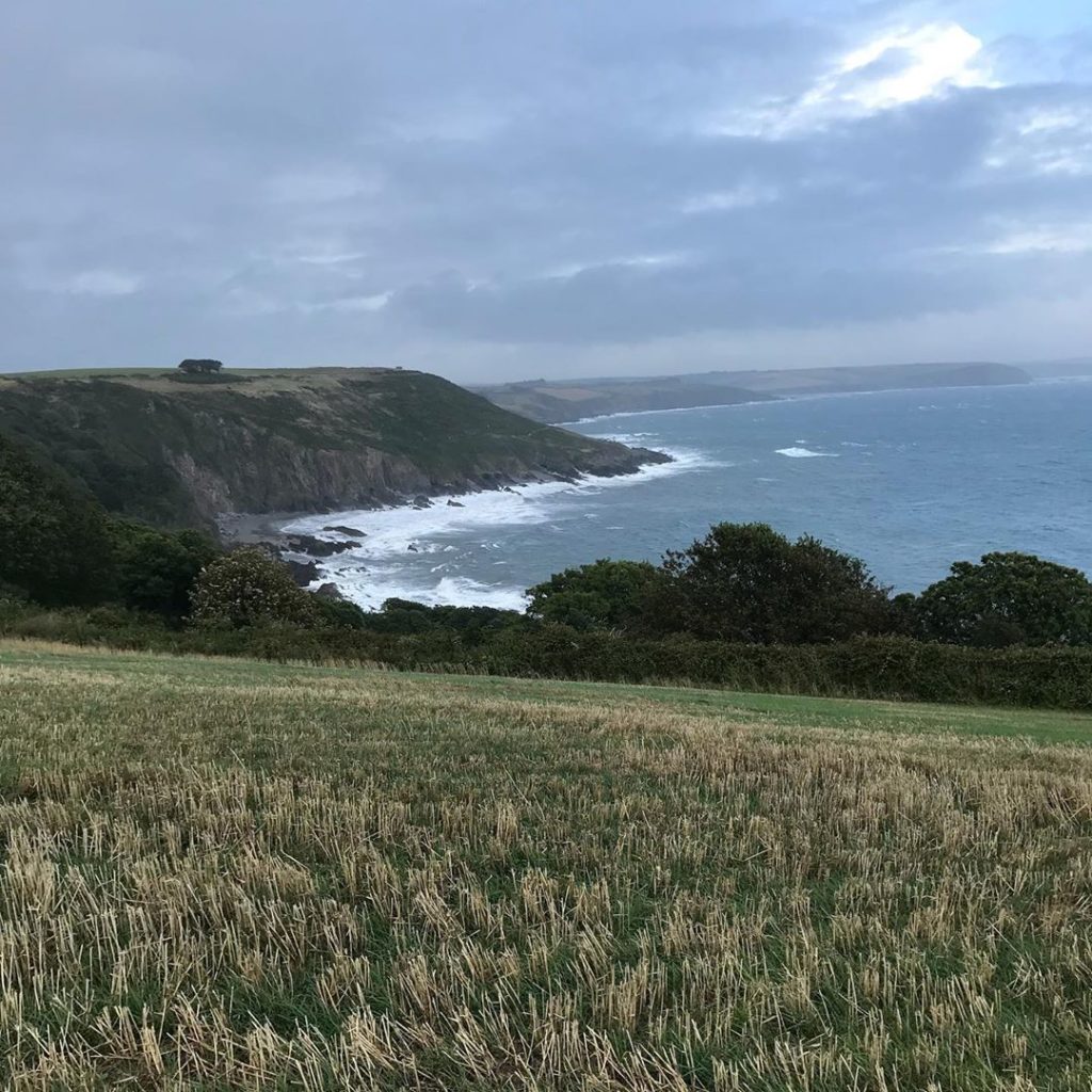 #stormblowingin #devon #coastline #stubblefields #englishsummer...