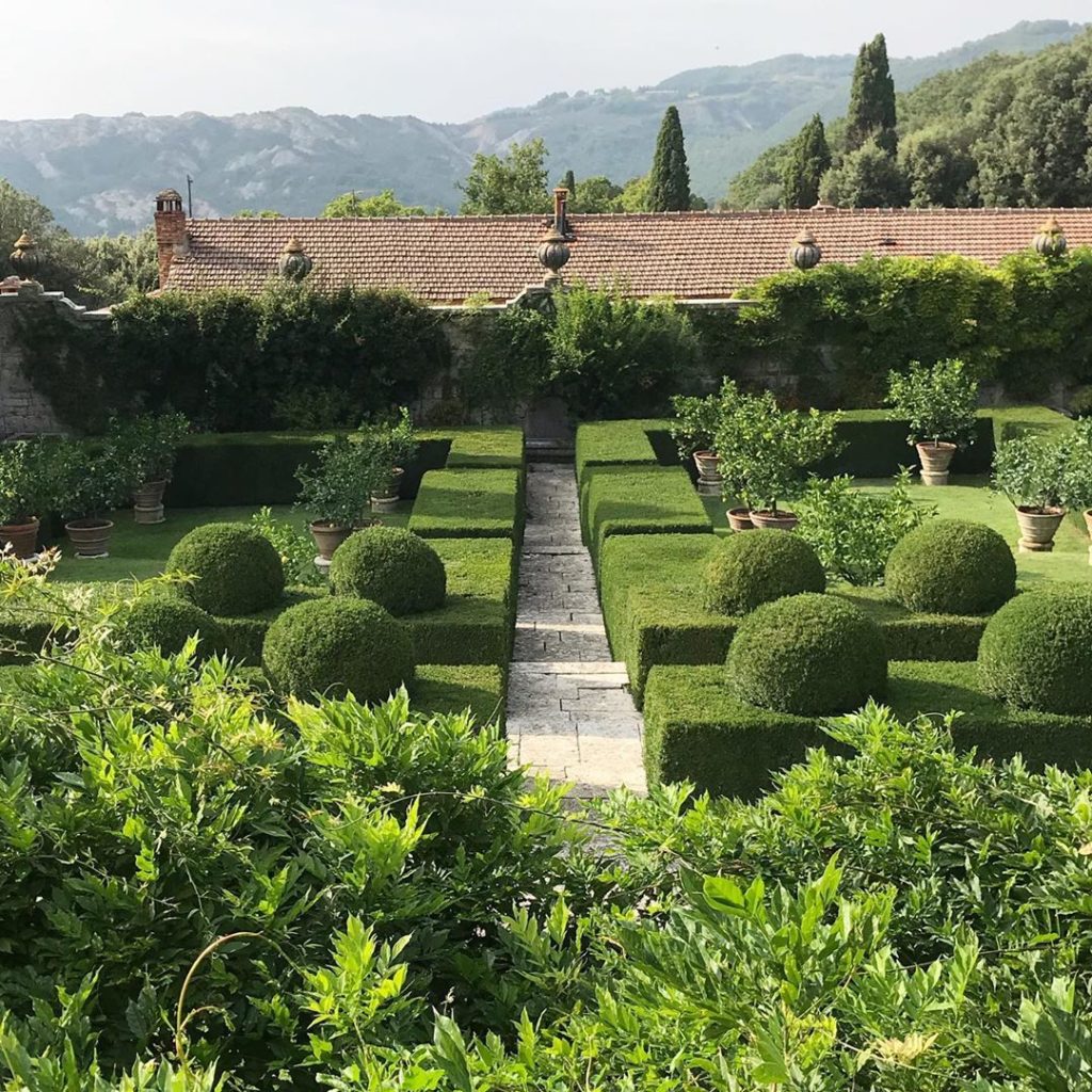 Levels, lemons & landscape... #cecilpinsent ‘s use of steps and hedges across th...