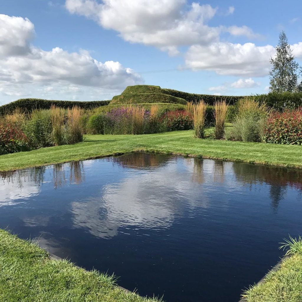 #reflection #water #darkpool #latesummer #planting #grassmound #rutland @redhill...