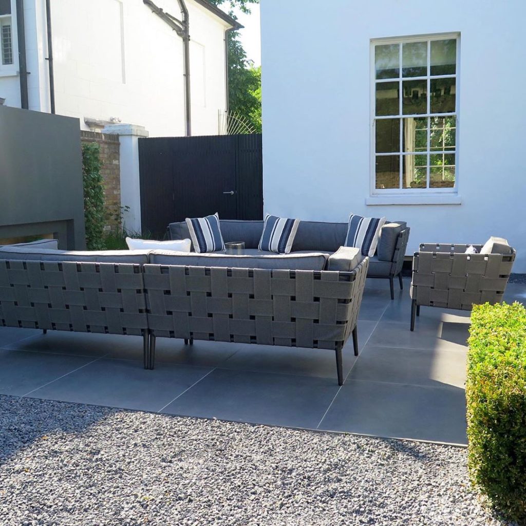 #lastofthesun #fireplace #garden #outdoorfurniture #outsideroom #charlotterowega...