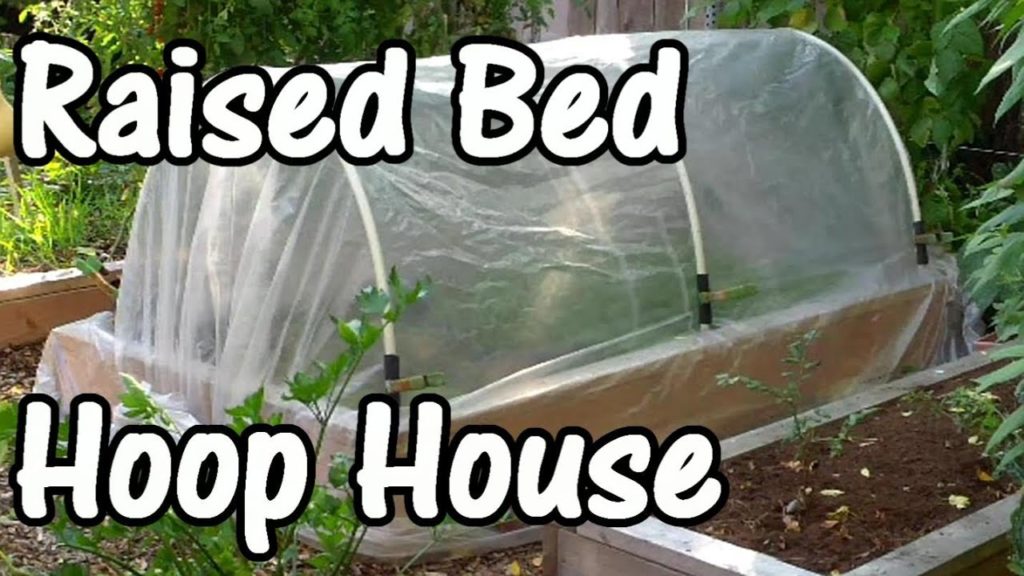 One Yard Revolution: How to Make a Hoop House for a Raised Bed How to Make a Hoop House for a Raised Bed