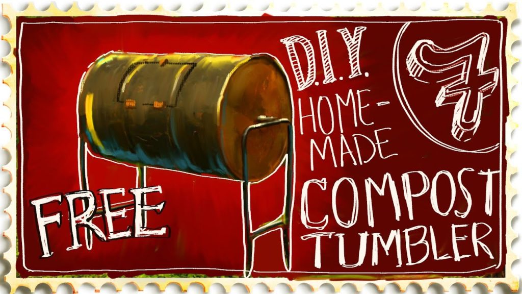 How to build a homemade compost tumbler for free - Suburban Homestead EP7