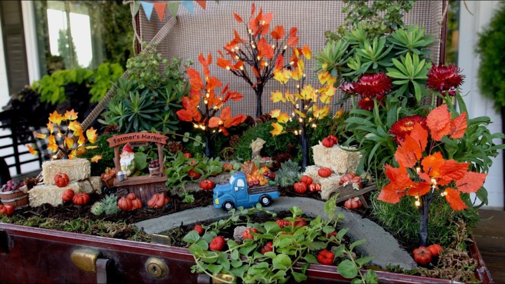 Pumpkin Patch Miniature Garden! 🎃🌿(Fast Version)