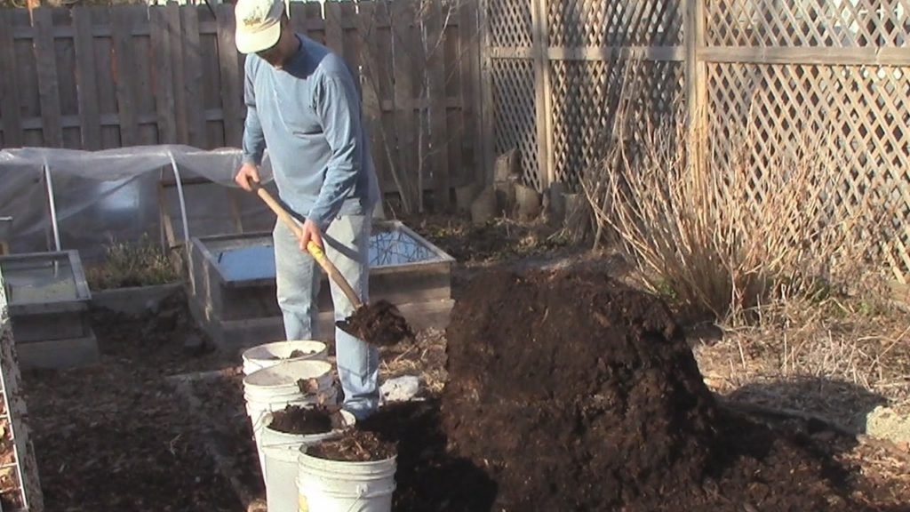 One Yard Revolution: Turning The Fall/Winter Compost & the Worms are Alright! Turning The Fall/Winter Compost & the Worms are Alright!
