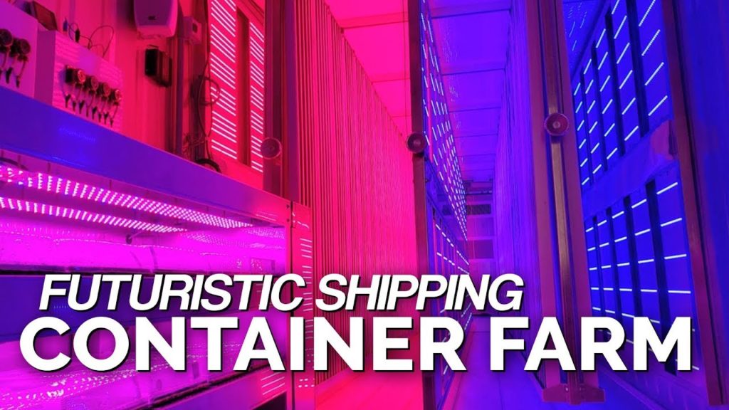 Futuristic Shipping Container Farm!