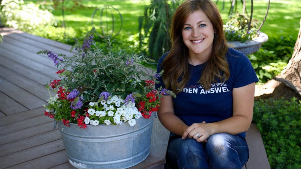 Garden Answer: Planting in a Galvanized Container // Garden Answer Planting in a Galvanized Container // Garden Answer