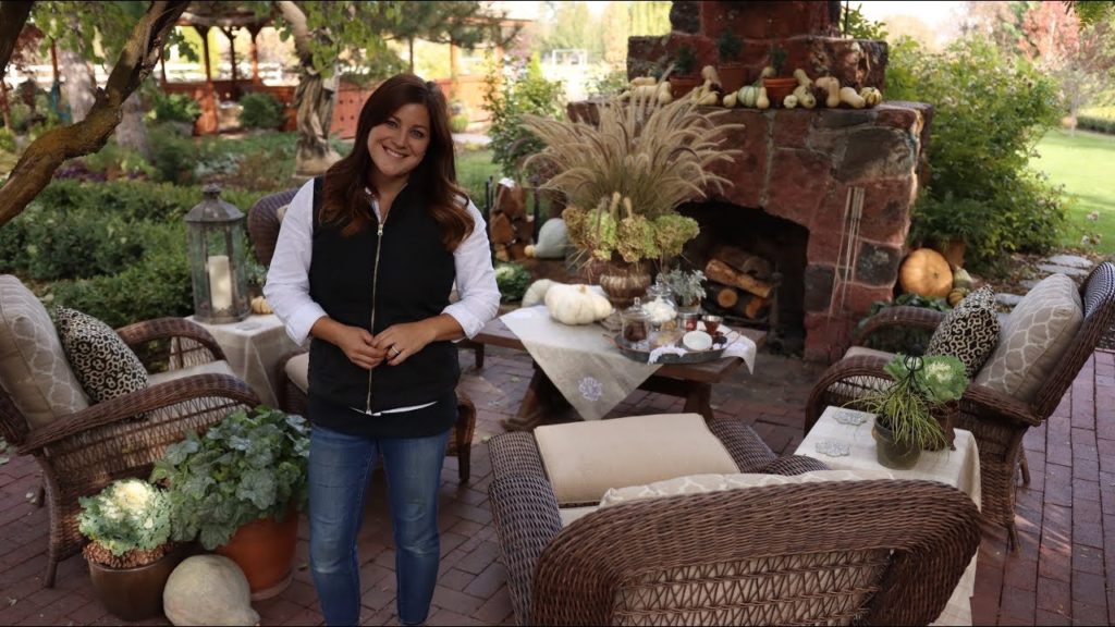 Decorating our Outdoor Fireplace for Fall! 🍂🍁// Garden Answer