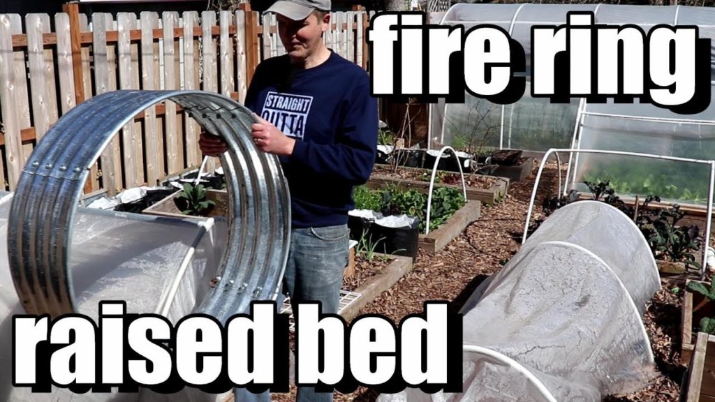 Setting Up a Fire Ring Raised Bed & Reusing Old Container/Potting Soil