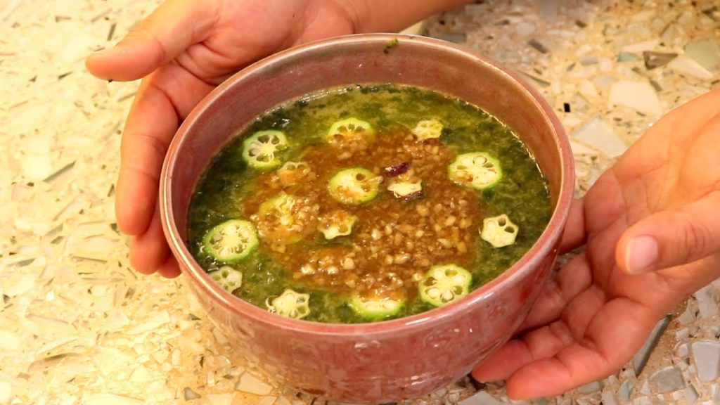 TASTY VEGAN Egyptian Stew (Molokhia) | Cooking from the Garden