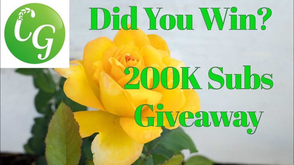 Did You Win? California Gardening 200K Subscribers Milestone Giveaway!!