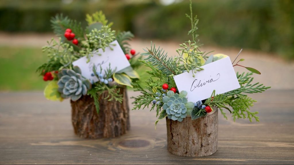 Garden Answer: Holiday Place Card Holder / Party Favor (Full Version) // Garden Answer Holiday Place Card Holder / Party Favor (Full Version) // Garden Answer