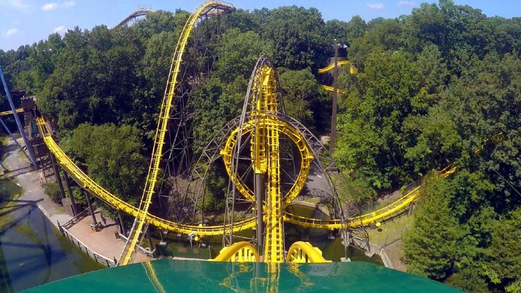 Loch Ness Monster front seat on-ride HD POV @60fps Busch Gardens Williamsburg