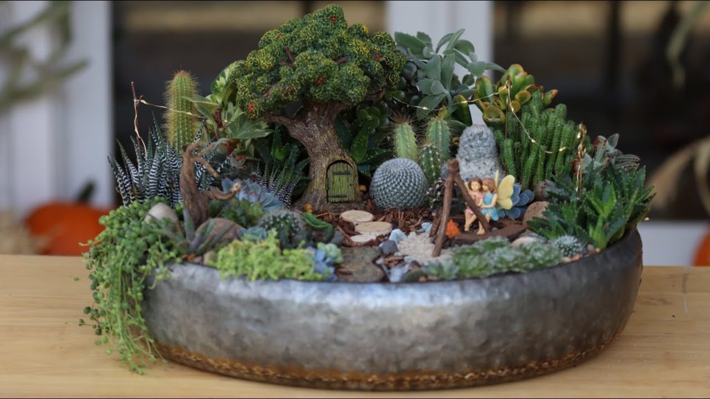 Succulent Treehouse Fairy Garden! 🌵🧚‍♀️// Garden Answer