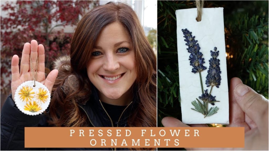 Pressed Flower Ornaments! 🌸🎄🥰// Garden Answer