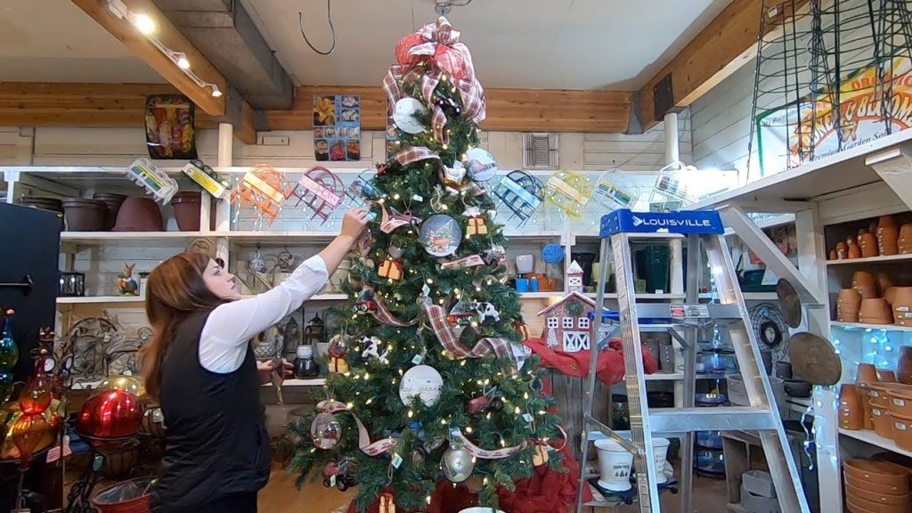 Helping Decorate the Garden Center for Christmas! 🎄❤️// Garden Answer