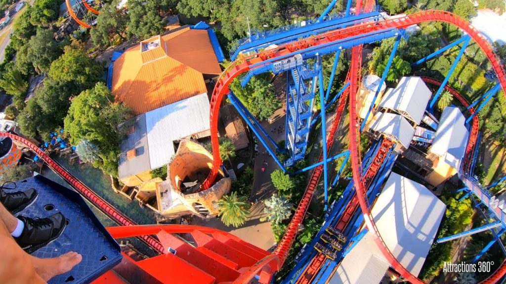 SheiKra Floorless Dive Coaster - Vertical Drop - Busch Gardens