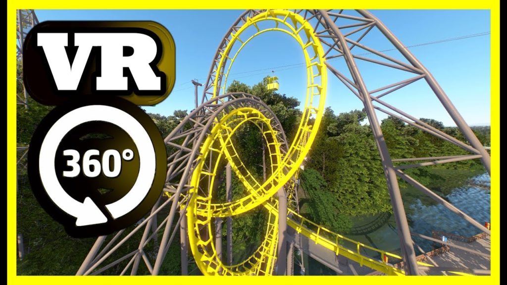 VR 360 Roller Coaster Ride 4K - Busch Gardens VR Simulation