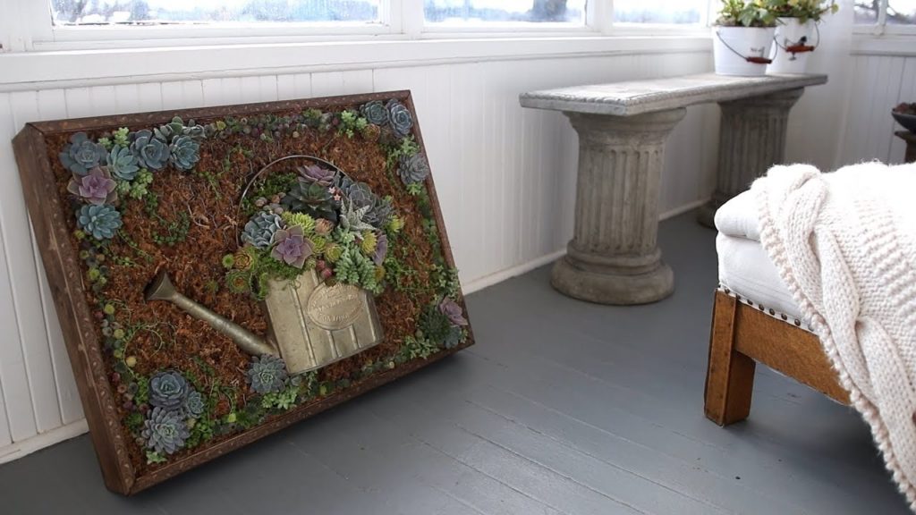 Garden Answer: Vertical Succulent Portrait in a DIY Frame! 🌿🖼🛠// Garden Answer Vertical Succulent Portrait in a DIY Frame! 🌿🖼🛠// Garden Answer