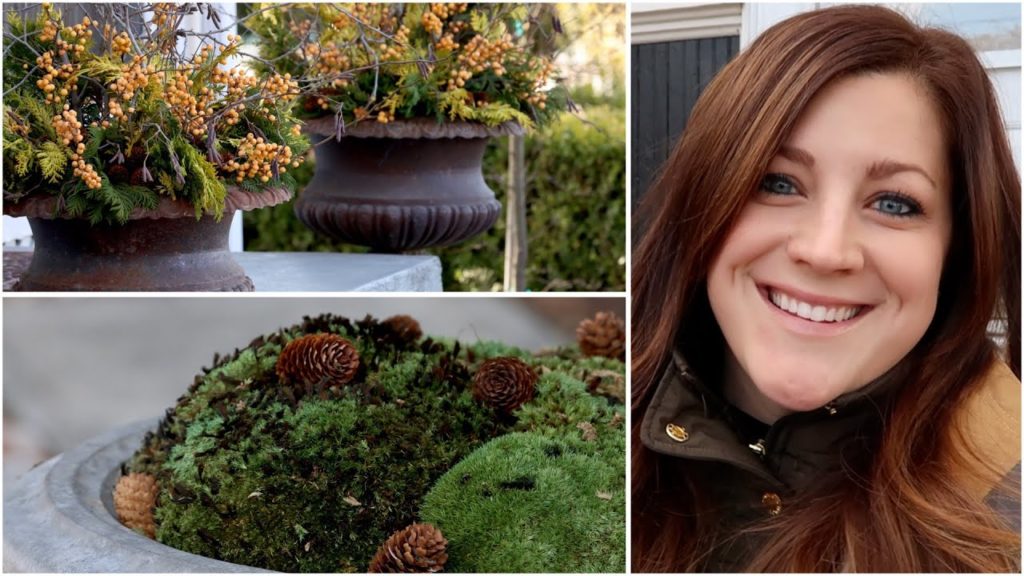 Arranging More Winter Containers (Trying Moss) ❄️🌲 // Garden Answer